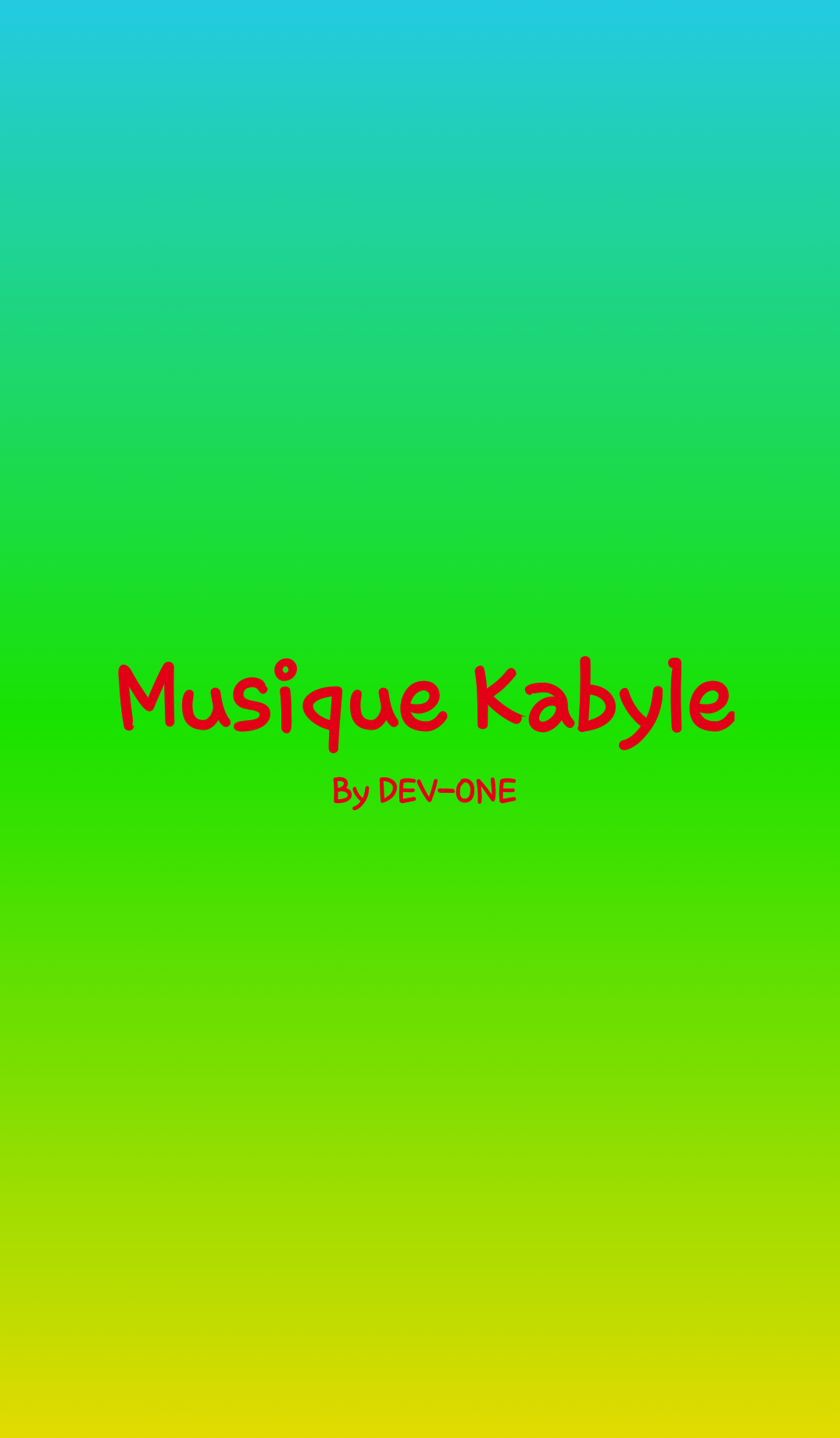 Android application Musique Kabyle أغاني قبائلية screenshort