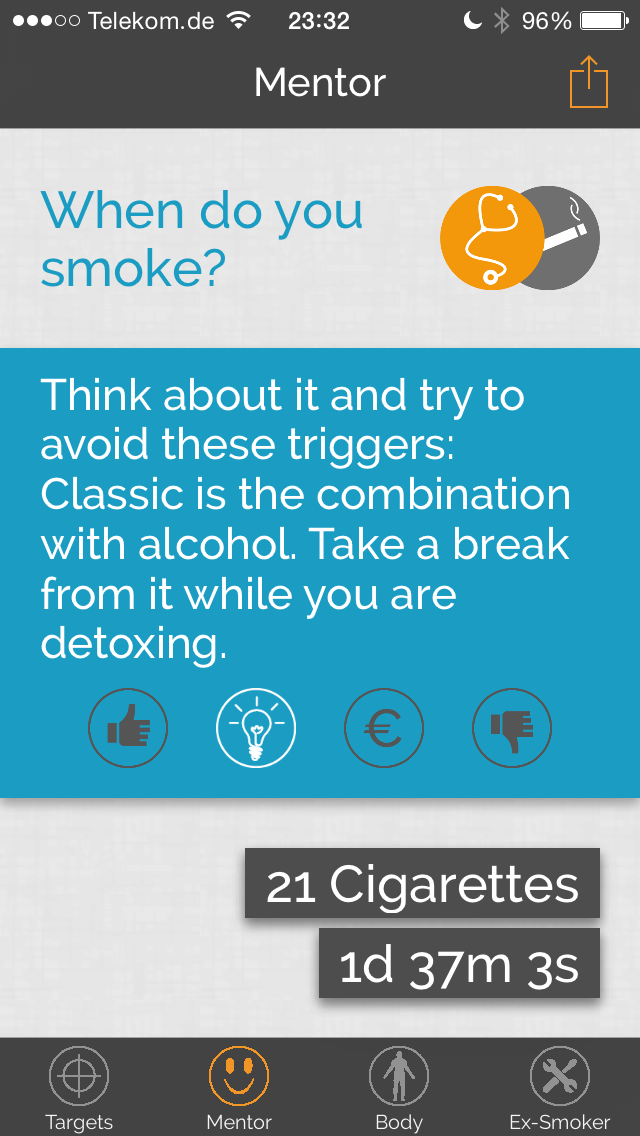 Android application Quit smoking - Smokerstop screenshort