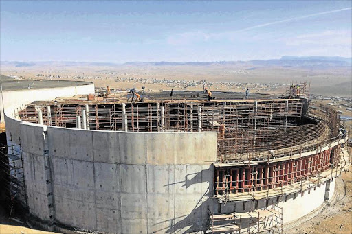 MASSIVE STORAGE: A 15-megalitre reservoir is being constructed at Signal Hill Picture: SUPPLIED