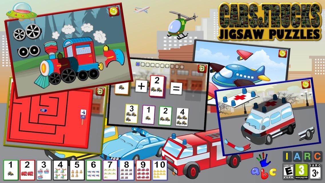 Android application Car Truck and Engine Puzzles screenshort