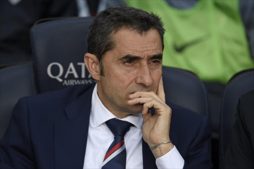 This file photo taken on February 4, 2017 shows Athletic Bilbao's coach Ernesto Valverde during the Spanish league football match FC Barcelona vs Athletic Club Bilbao at the Camp Nou stadium in Barcelona. Valverde was appointed as the new coach of FC Barcelona on May 29, 2017 replacing outgoing coach Luis Enrique.
