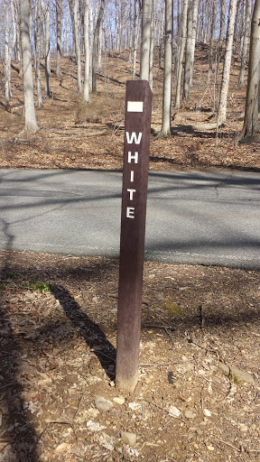 White Trail Marker