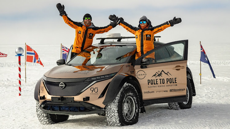 This is the first time any car has completed a pole to pole journey.