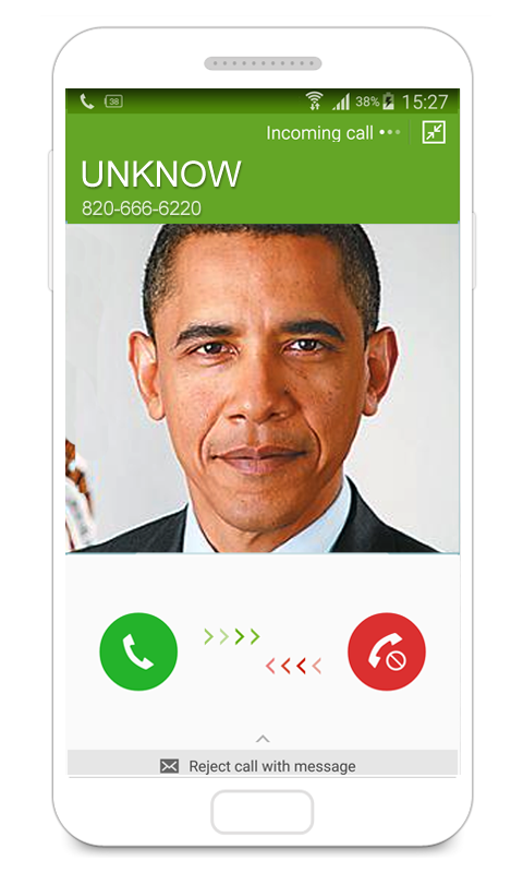 Android application Fake Call screenshort