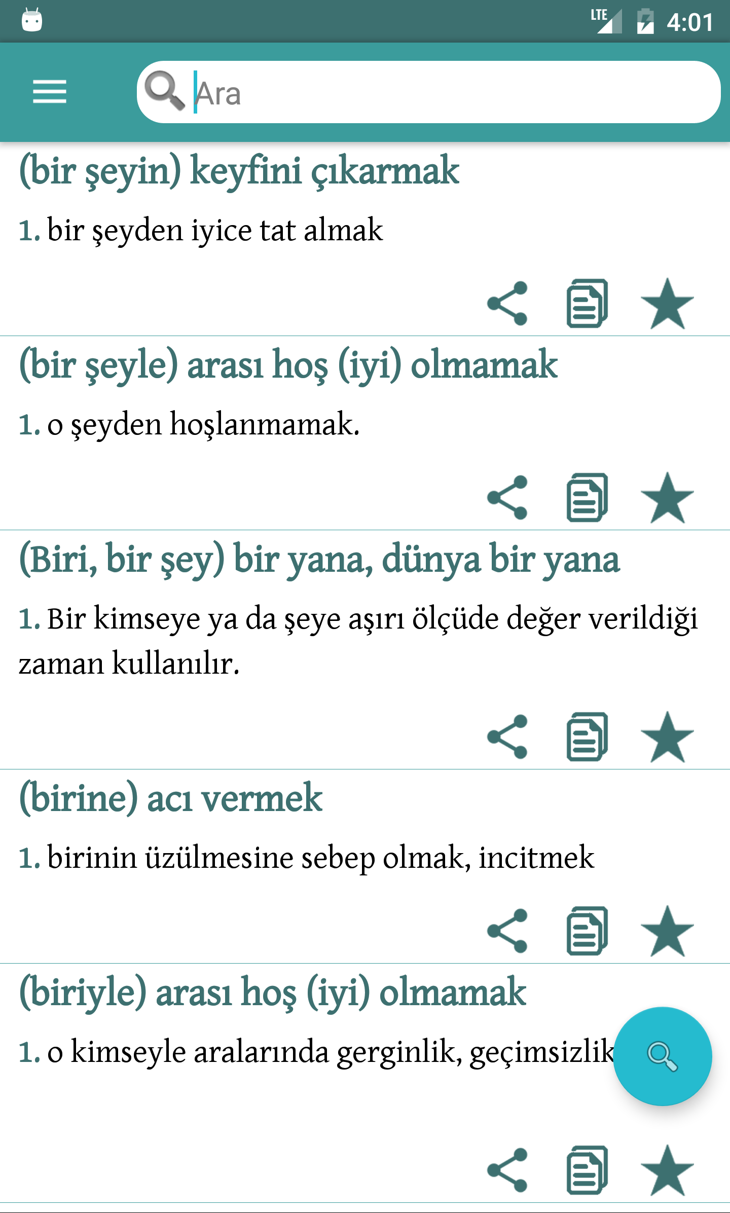 Android application Türkçe Sözlük-Pro İnternetsiz screenshort