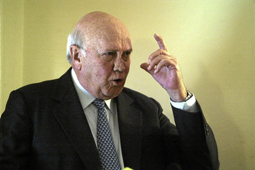 The last apartheid president FW de Klerk's administration has a lot to answer for its role in making South Africa such a violent country, says the writer. /AMBROSE PETERS