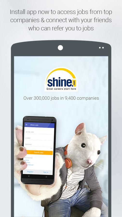 Android application Shine.com: Job Search App screenshort