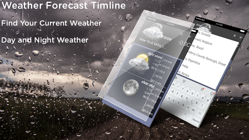Android application Weather Forecast - Timeline screenshort