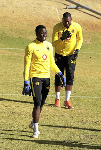 Bruce Bvuma and Itumeleng Khune at the Kaizer Chiefs media open day in Naturena./Veli Nhlapo