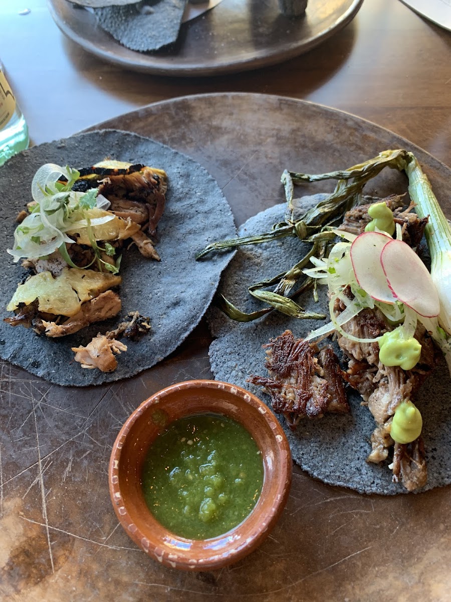 Gluten-Free Tacos at ELEMI Restaurant