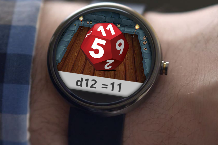Android application Dungeon Dice - Android Wear screenshort