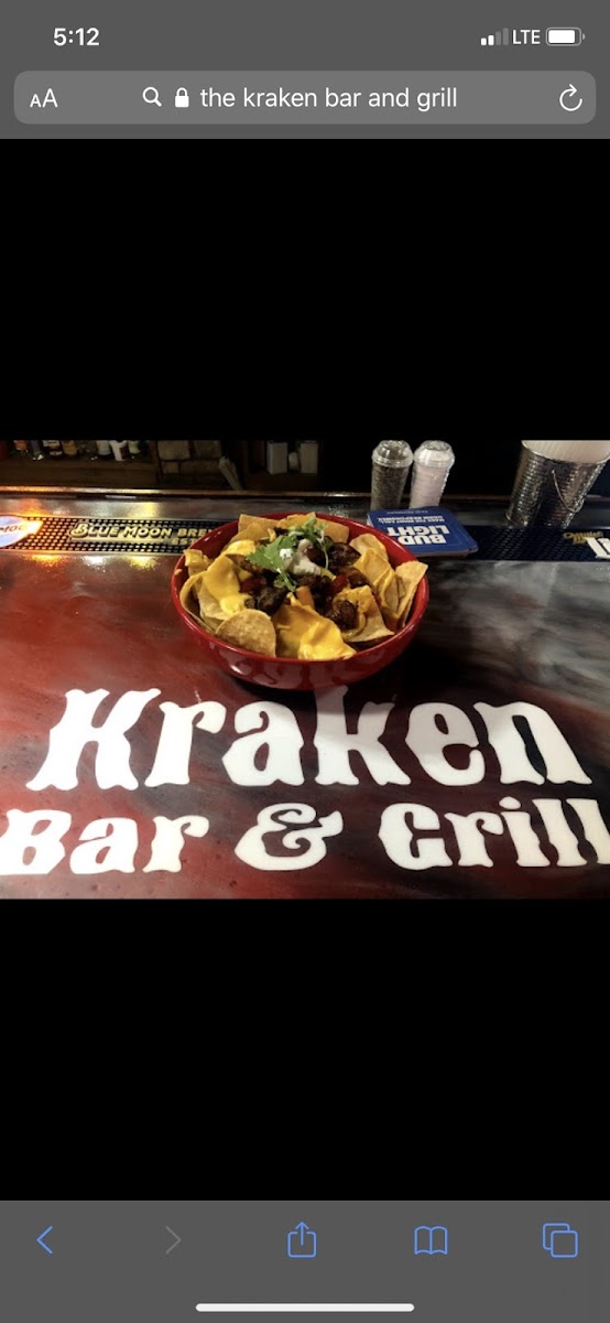 Gluten-Free at The Kraken Bar and Grill