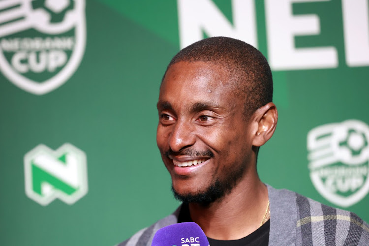 Mamelodi Sundowns coach Rulani Mokwena during a press conferencenat Nedbank headquarters yesterday.