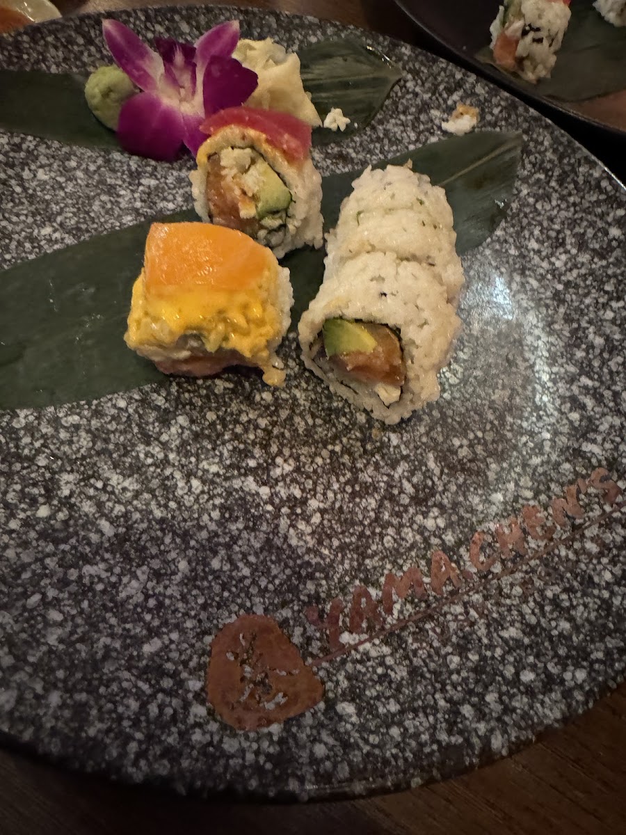 Gluten-Free at Yama Sushi Roll House Independence