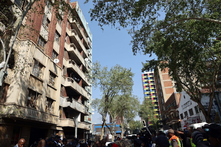 Dilapidated Vannin Court is one of many hijacked buildings in Johannesburg.