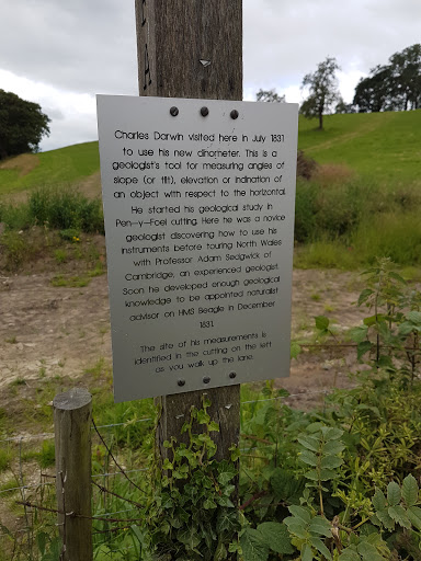 The location at which Charles Darwin first used a clinometer to measure the tilt of geological strata.Submitted by Alistair Wylie