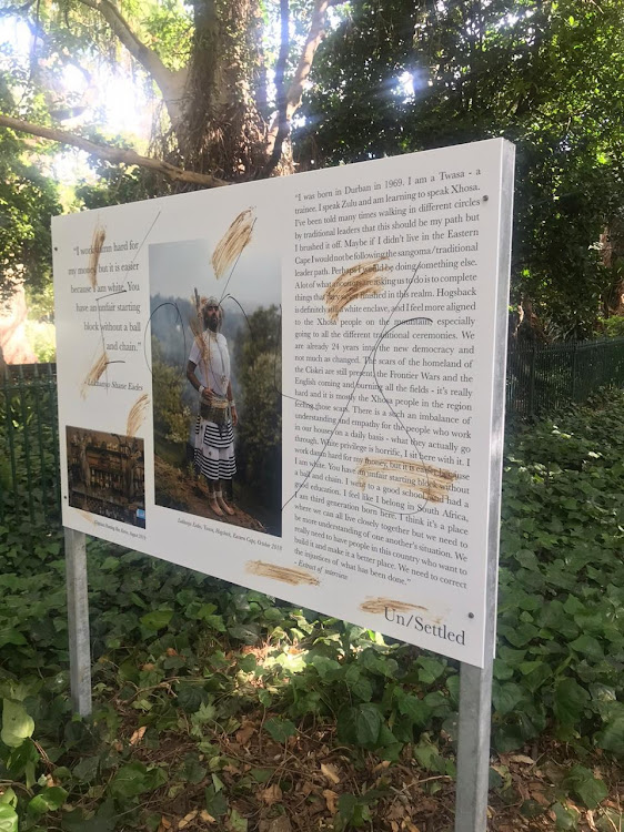 Vandals struck a photographic exhibition, aimed at exploring whiteness, just days after it was erected.