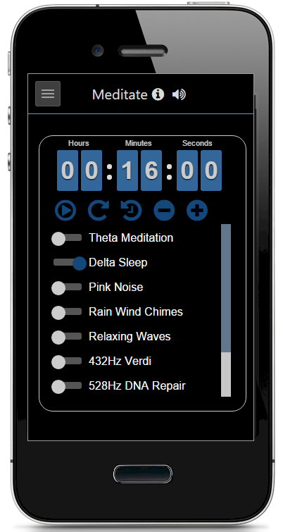 Android application Binaural Beat Meditation PRO screenshort