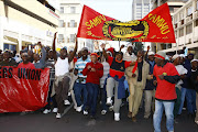 Samwu strikers. File picture