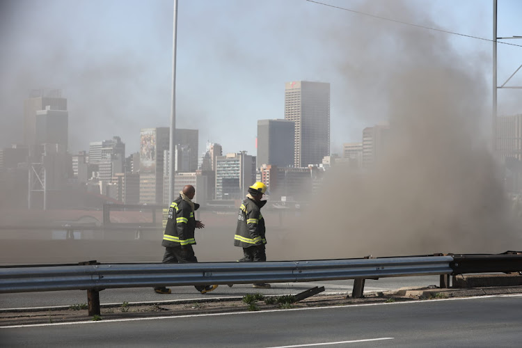 Cable theft suspected as tunnel fire cuts power to central Johannesburg.