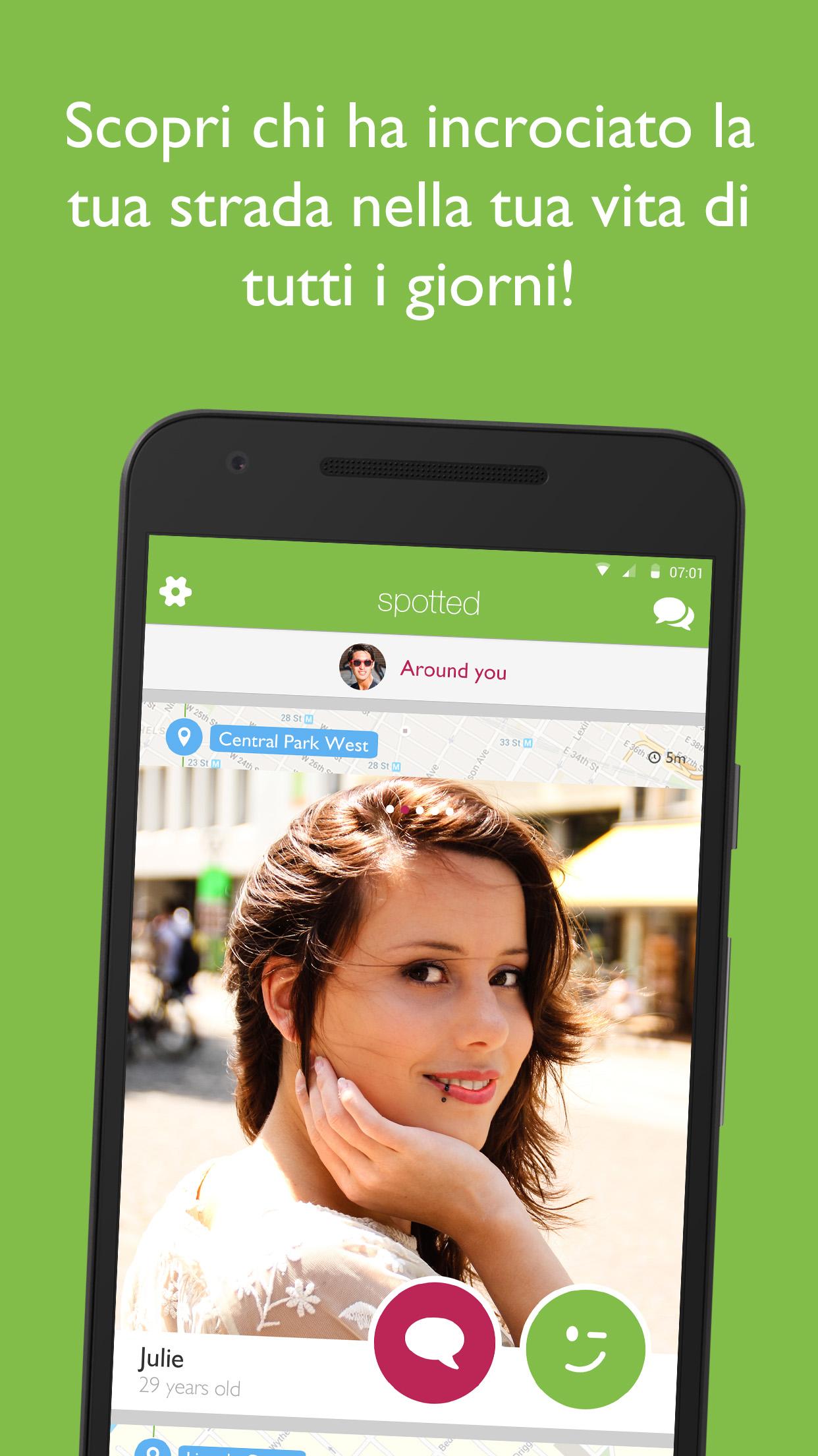 Android application Spotted - meet, chat, date screenshort