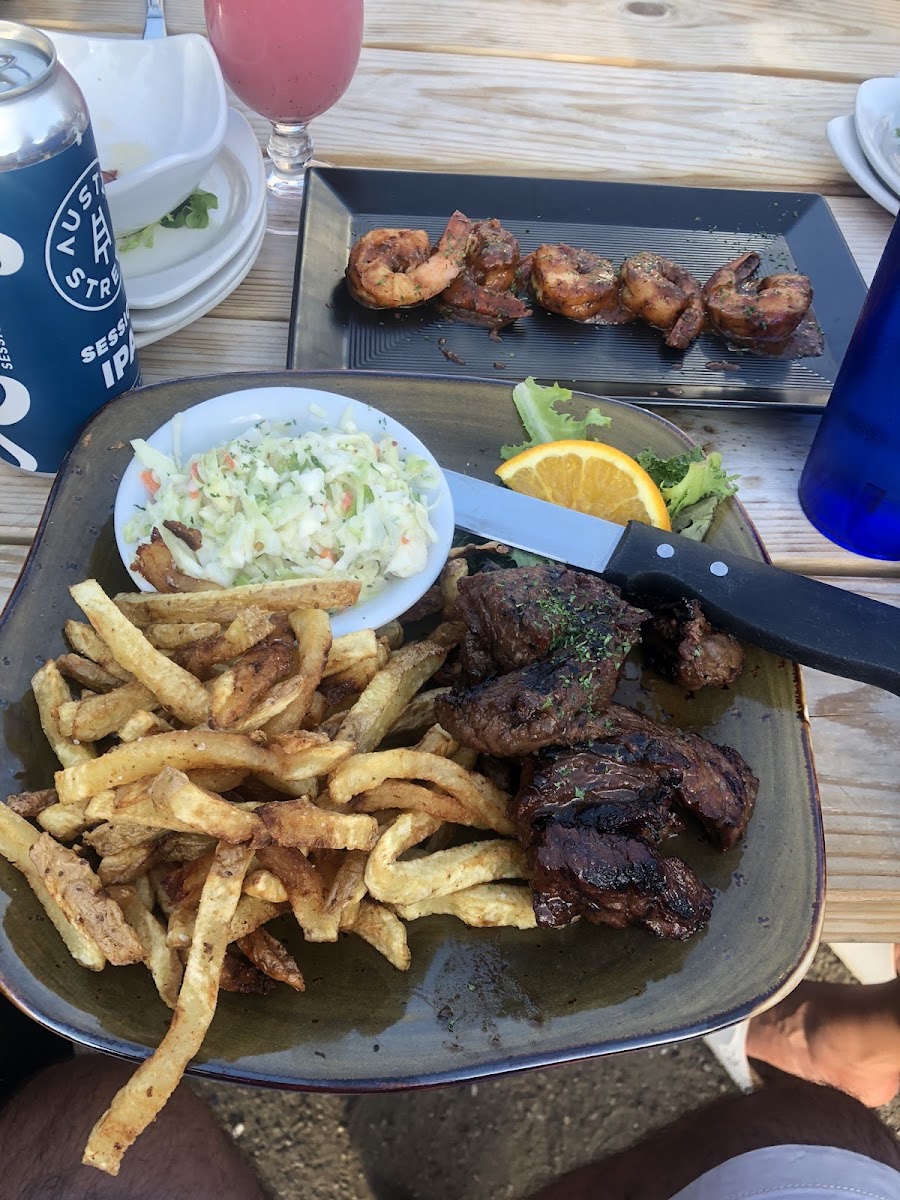 Steak tips and fries