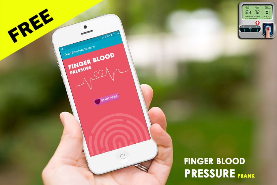 Android application Finger Blood Pressure Prank screenshort