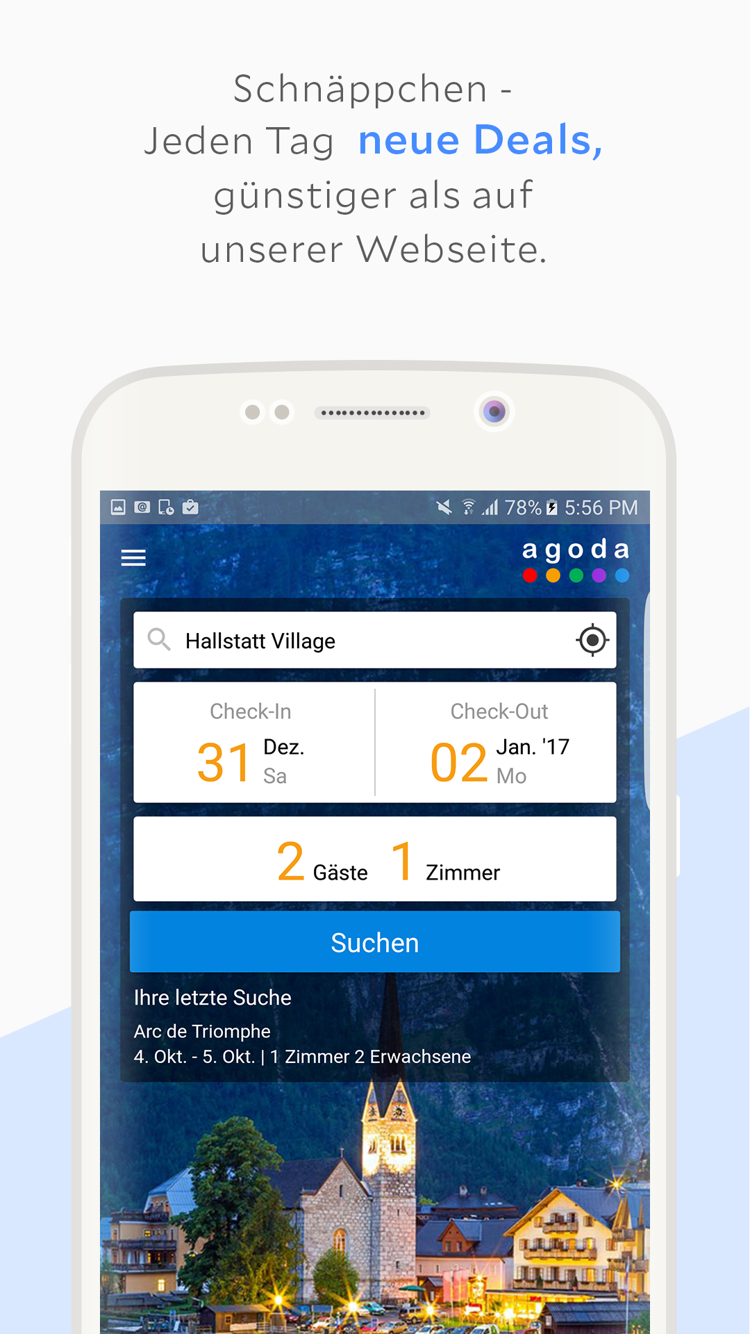 Android application Agoda screenshort