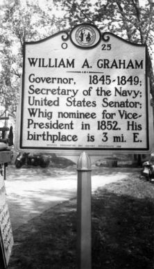 Governor, 1845-1849; Secretary of the Navy; United States Senator; Whig nominee for Vice-President in 1852. His birthplace is 3 mi. E.Plaque via North Carolina Highway Historical Marker Program,...