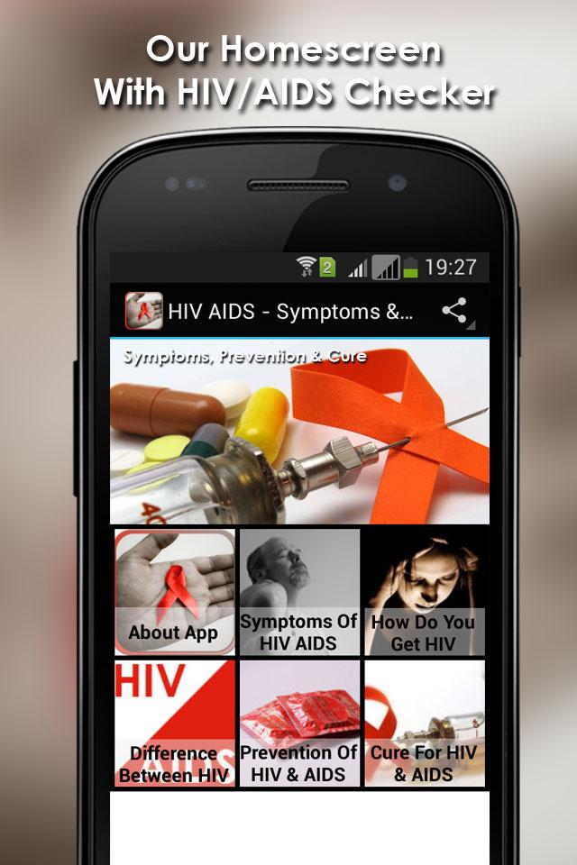 Android application HIV AIDS: Symptoms And Cure screenshort