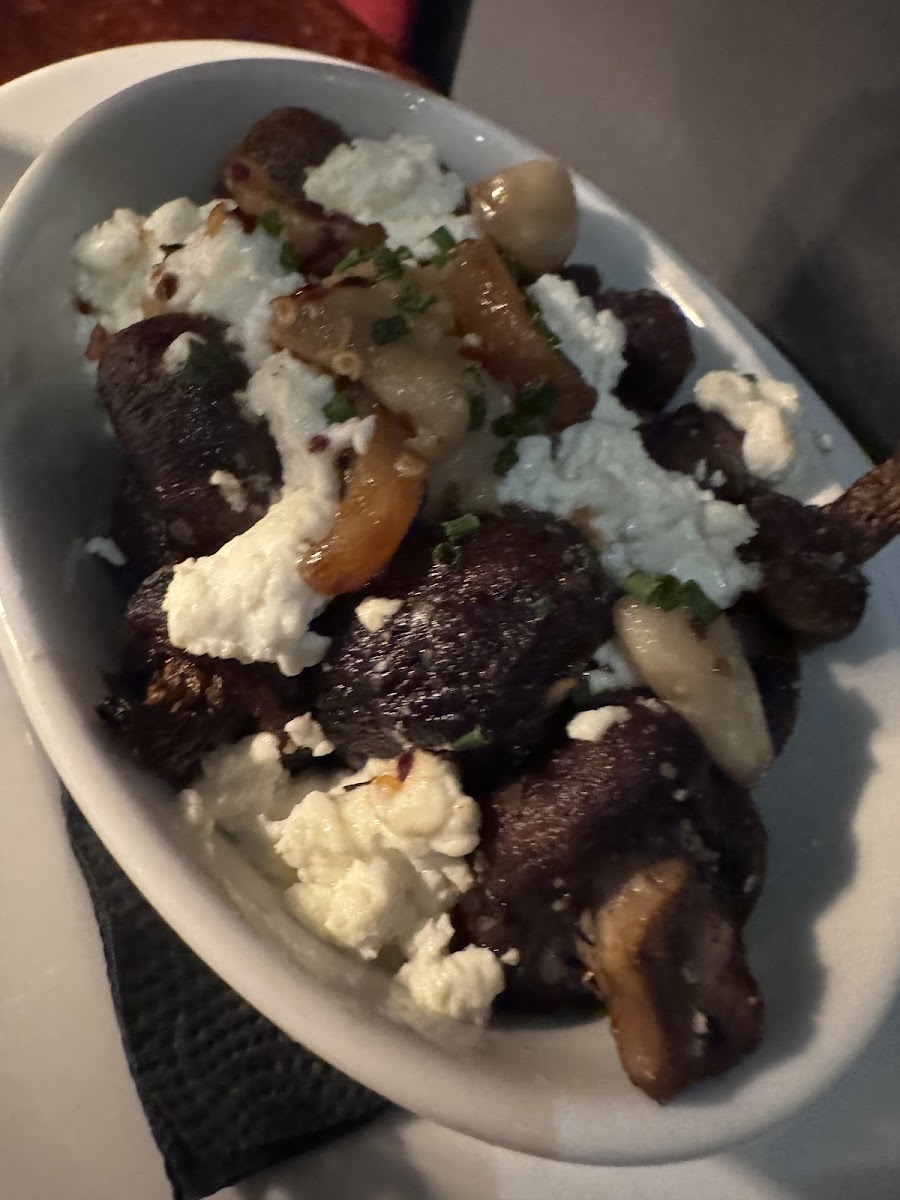 Goat cheese mushrooms