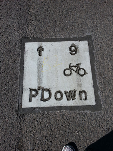 Portadown 9 Miles Sign