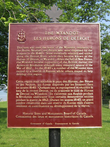 This area was once the home of the Wyandot, remnants of the Huron, Neutrals, and Petuns who were dispersed by the Iroquois in the 1640's. Some eventually reunited and settled along the Detroit...