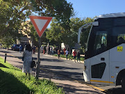 An entrance to Eskom headquarters in Sunninghill, Johannesburg, was closed for security reasons to accommodate protesters from Mpumalanga who want employment.