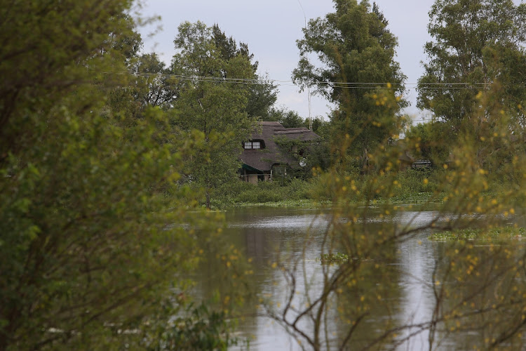 A house on the banks of the dam. The North West government has evacuated people living along the Bloemhof Dam and Vaal River banks.