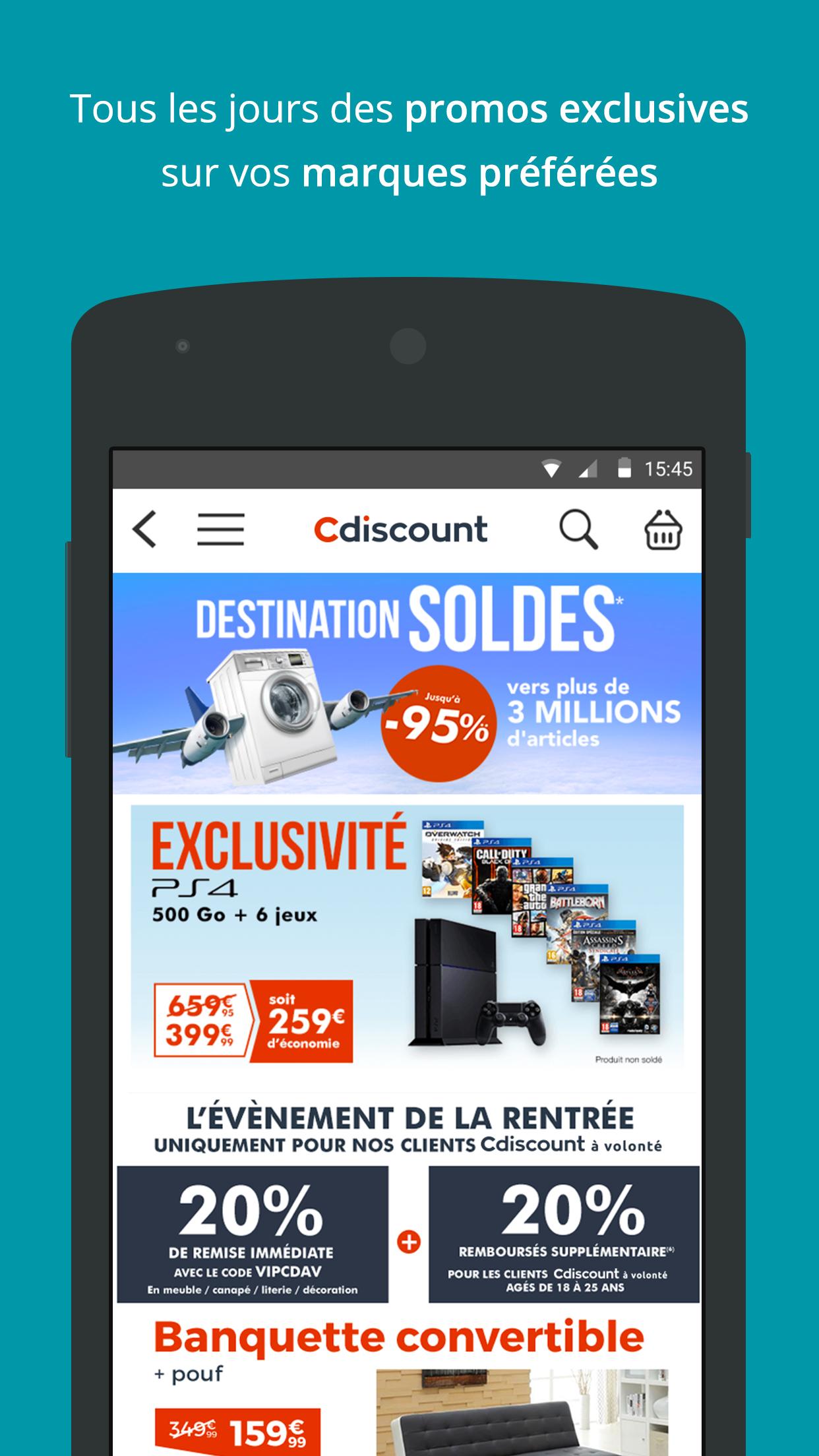 Android application Cdiscount screenshort