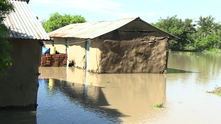 A deserted village bears witness to the flooding in Nyando subcounty after River Nyando broke its banks following heavy downpour in the area on April 16, 2024.