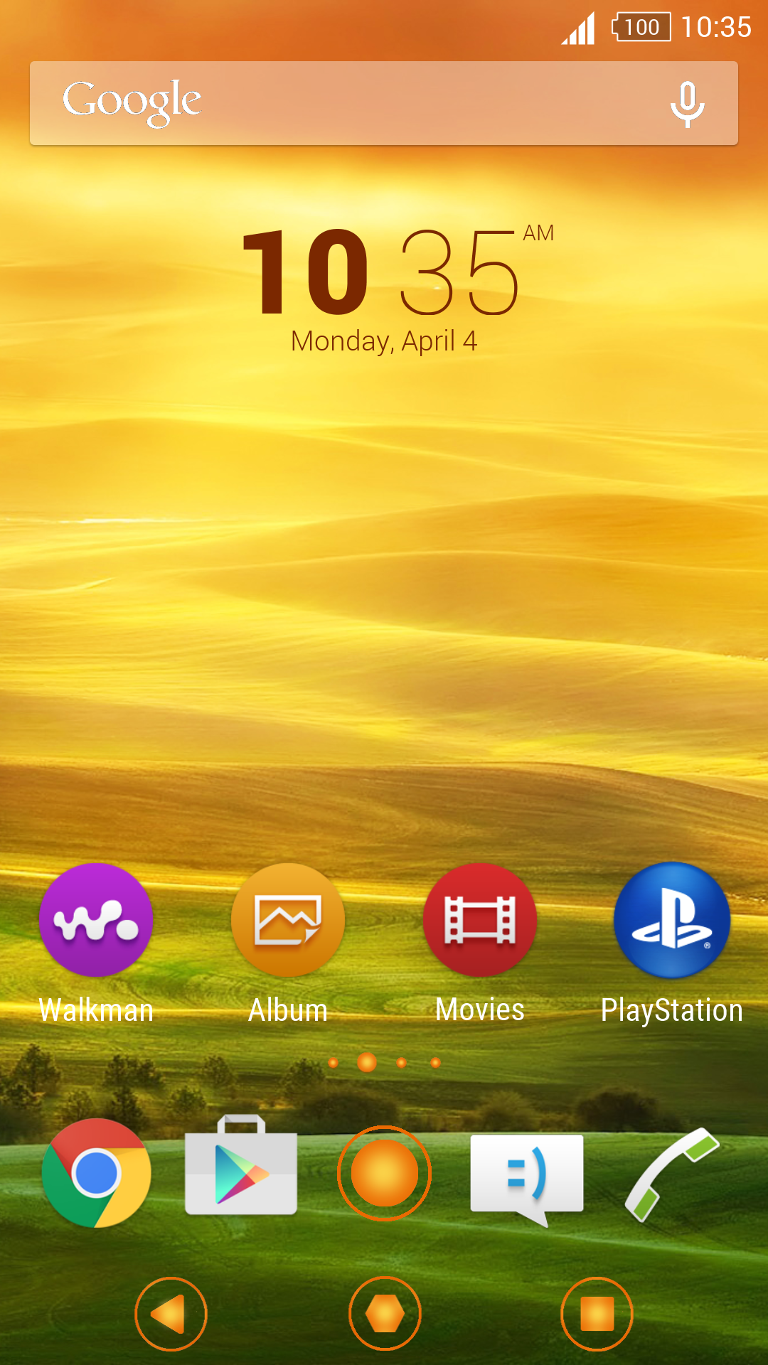Android application GStyle Xperia Theme screenshort