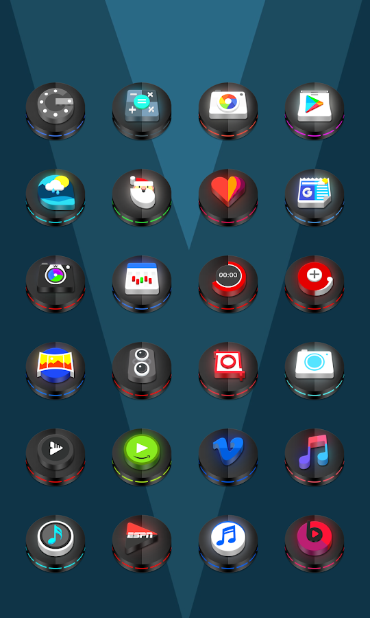    Neon 3D icon Pack- screenshot  