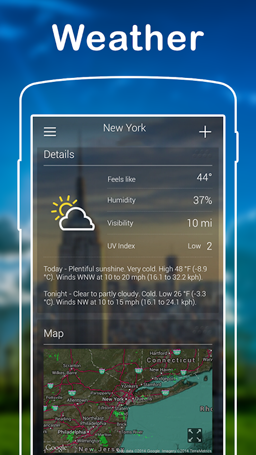 Rainy Weather Widget — приложение на Android