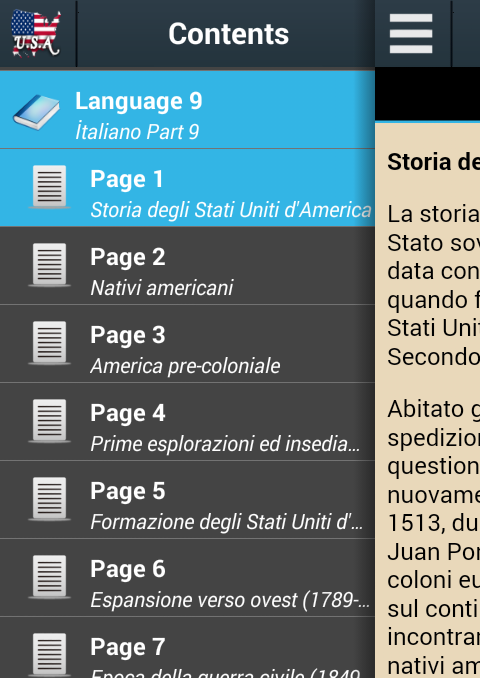 Android application History of United States - USA screenshort