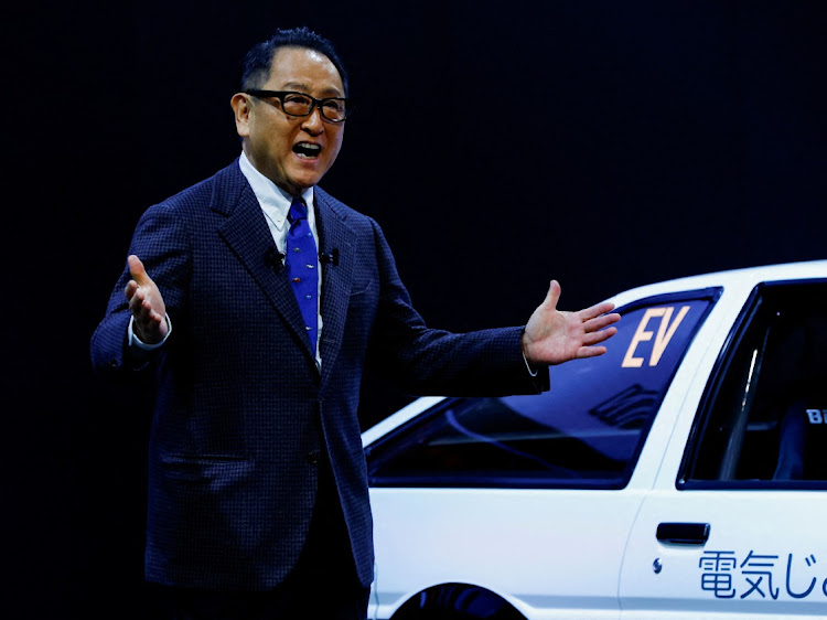 Toyota president Akio Toyoda at Makuhari Messe in Chiba, east of Tokyo, Japan, on January 13 2023. Picture: REUTERS/KIM KYUNG-HOON