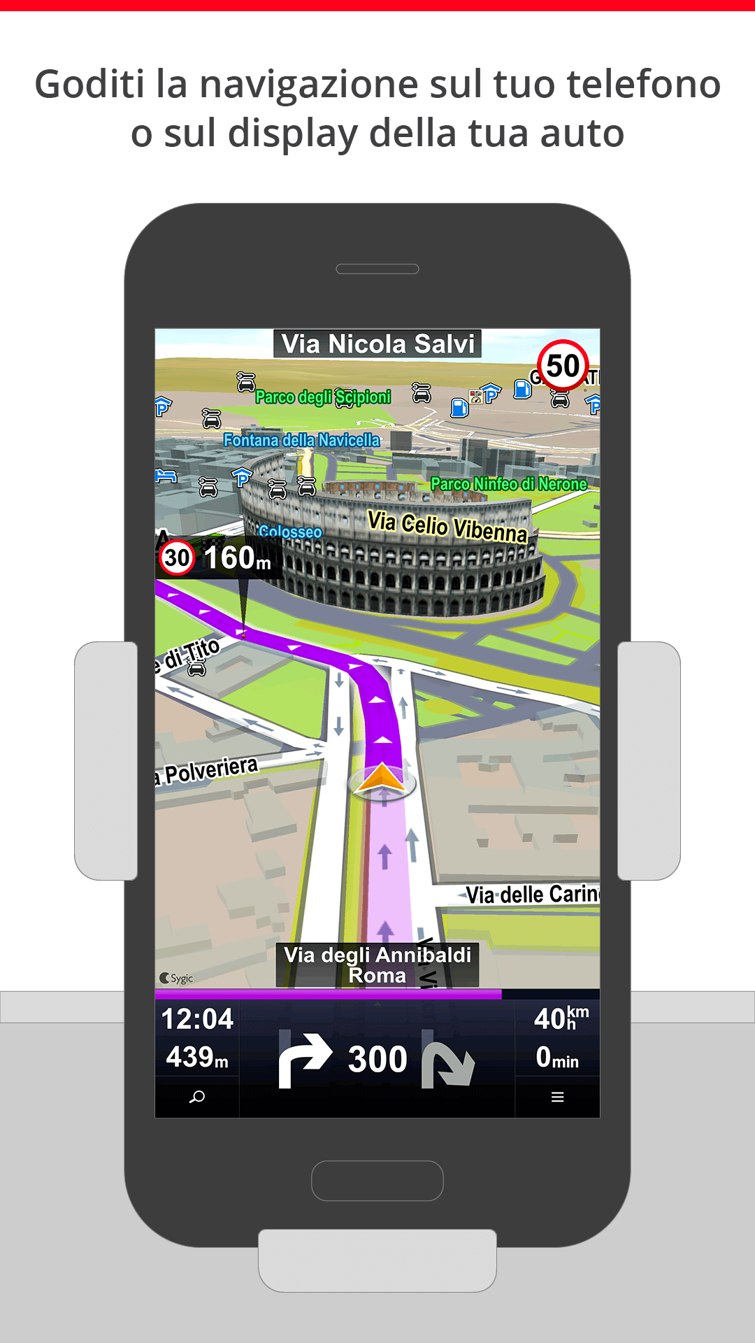 Android application Sygic Car Connected Navigation screenshort