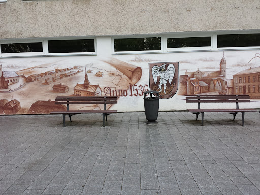 Joniškis wall painting