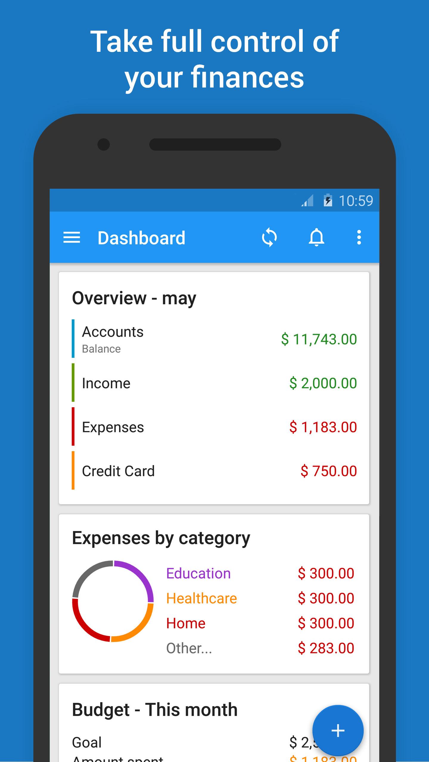 Android application Mobills: Budget Planner screenshort