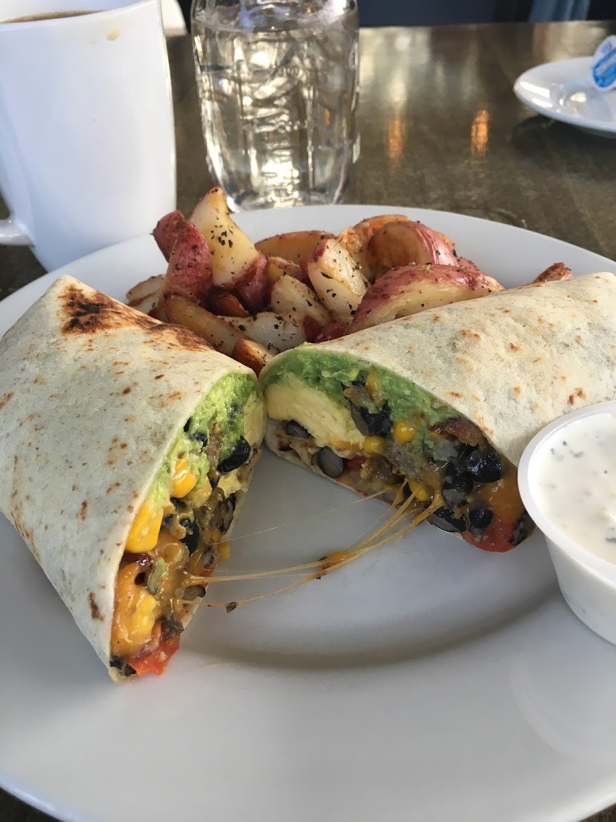 Hippy breakfast wrap