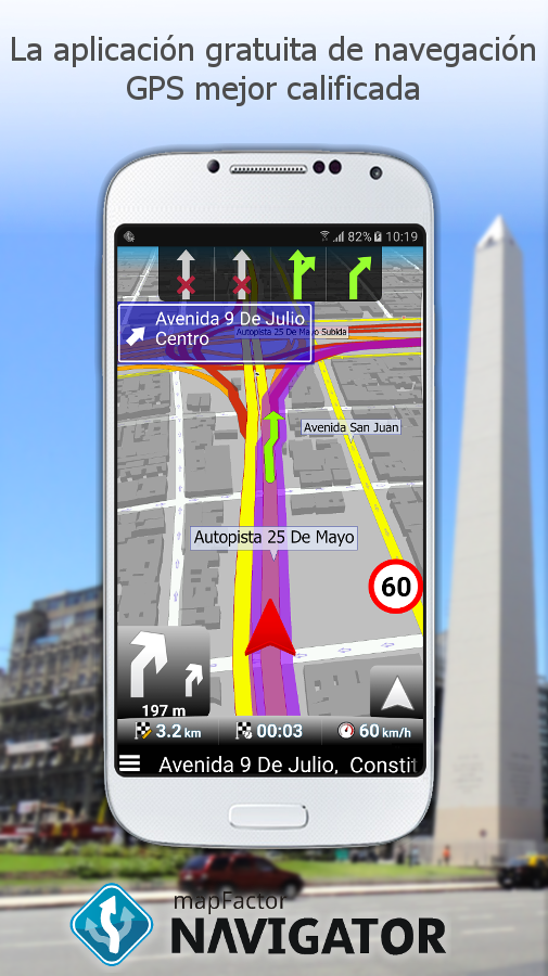 Android application MapFactor Navigator - GPS Navigation Maps screenshort