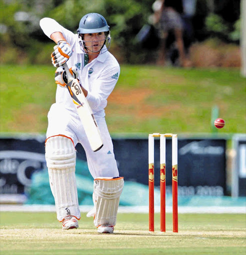 IN LINE: Stiaan van Zyl in action during day one of the four-day match between South Africa 'A' and Australia in Potchefstroom