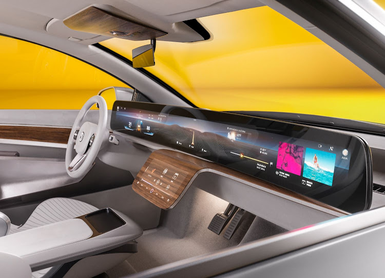 Continental will make its new full width curved screen available as well as its hidden icons control panel