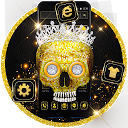 ダウンロード Gold Diamond Crown Skull Theme をインストールする 最新 APK ダウンローダ